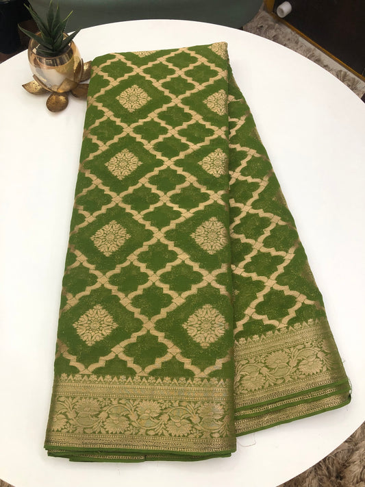 Zaree Chiffon saree